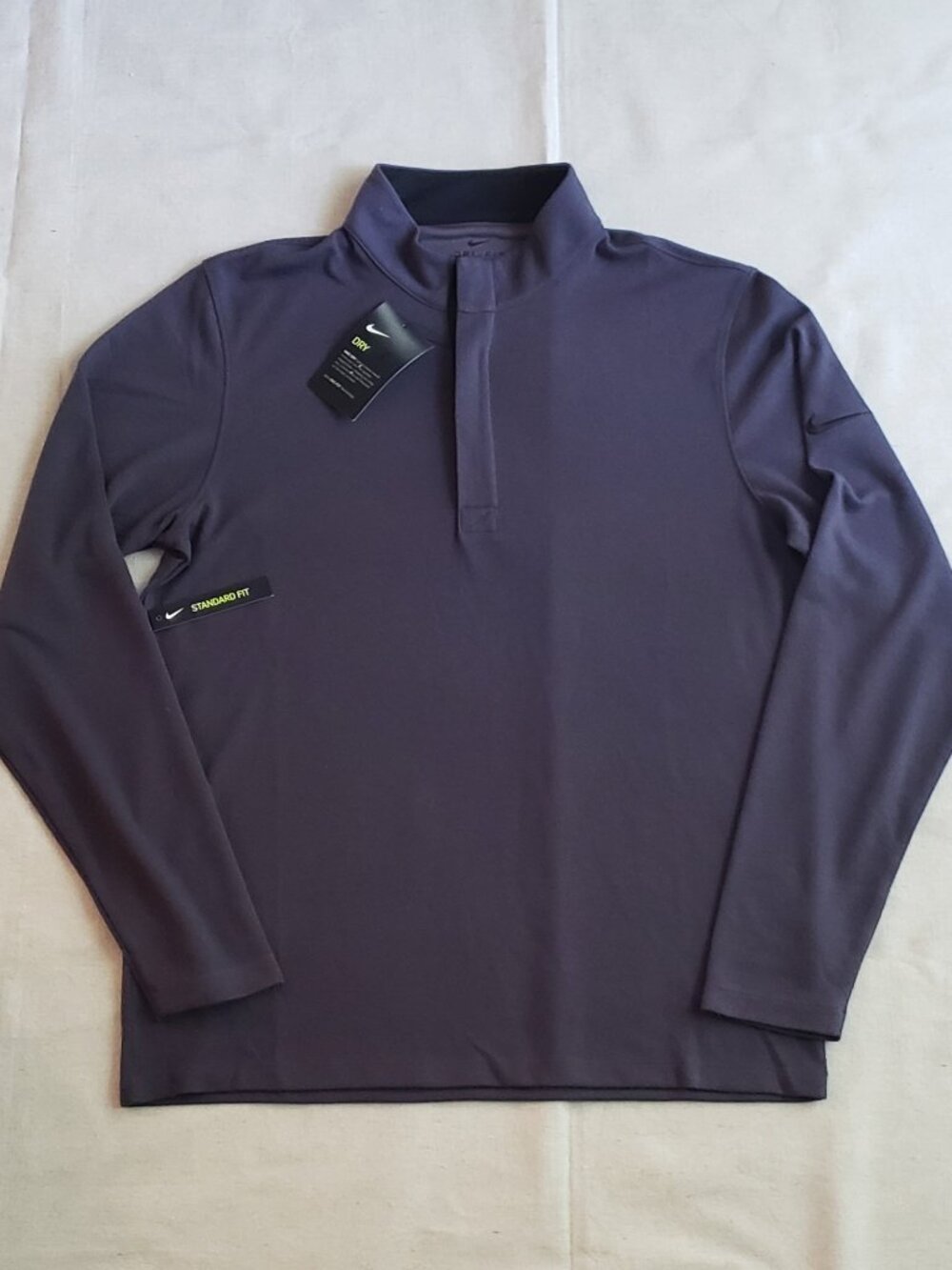 Nike Men's Size M Dark Gray Dri-FIT Victory Half-Zip Golf Pullover 1/4 Zip